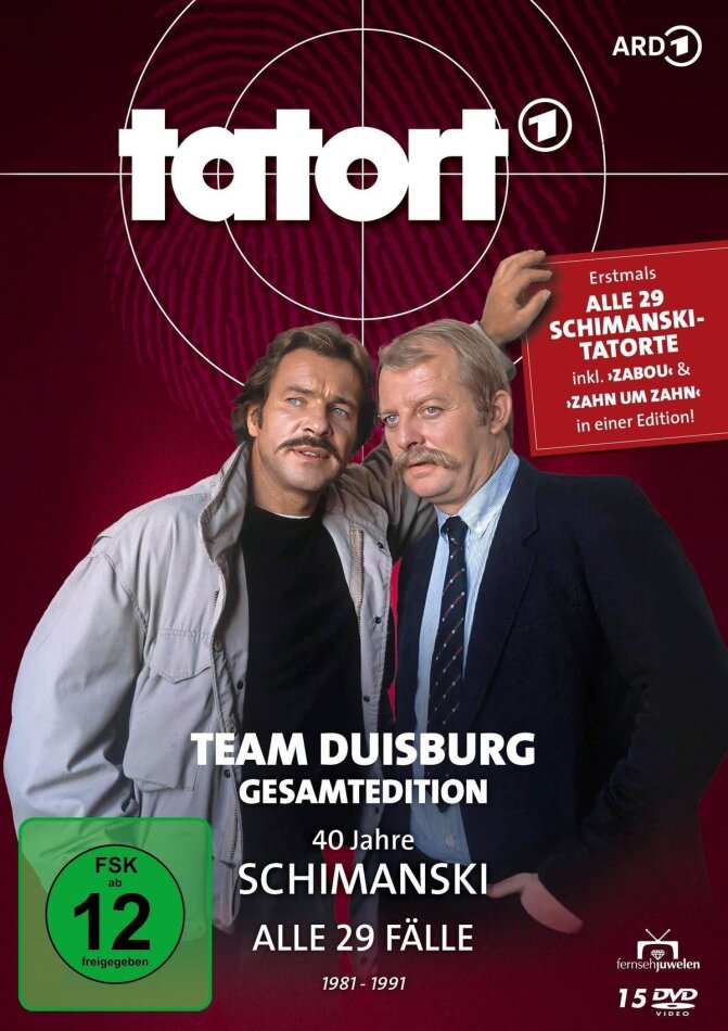 Tatort - Duisburg - 40 Jahre Schimanski - Alle 29 Folgen Complete edition, 15 DVDs