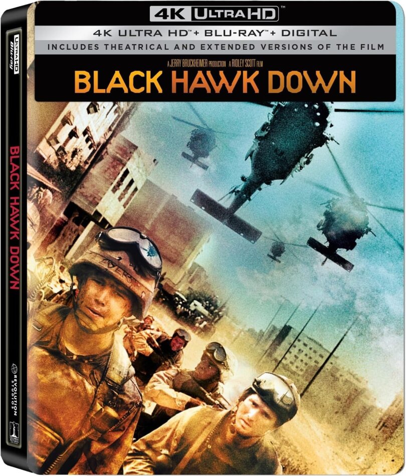 Black Hawk Down (2001) Extended Edition, Cinema Version, Limited Edition, Steelbook, 4K Ultra HD + Blu-ray