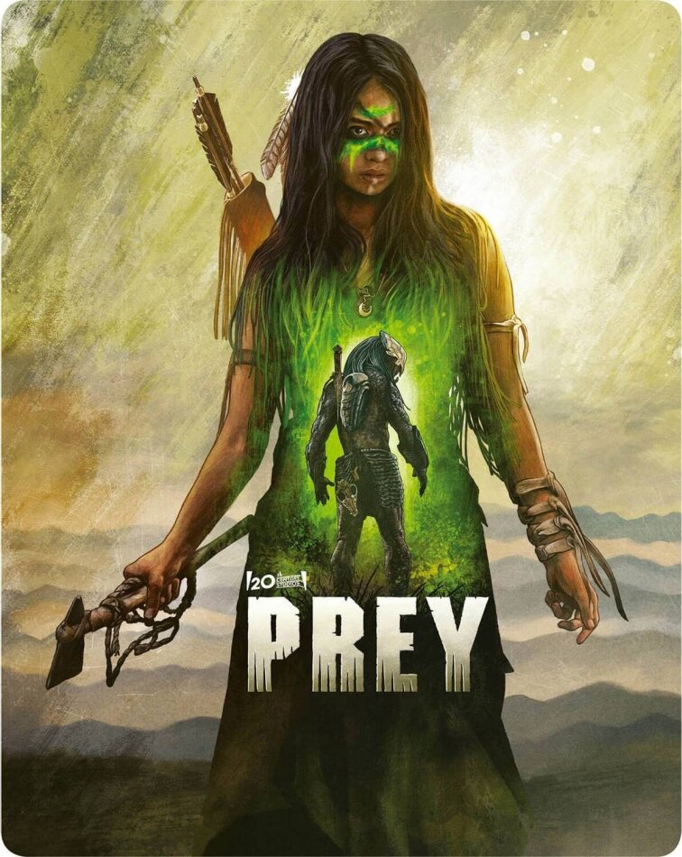 Prey (2022) Édition Limitée, Steelbook, 4K Ultra HD + Blu-ray