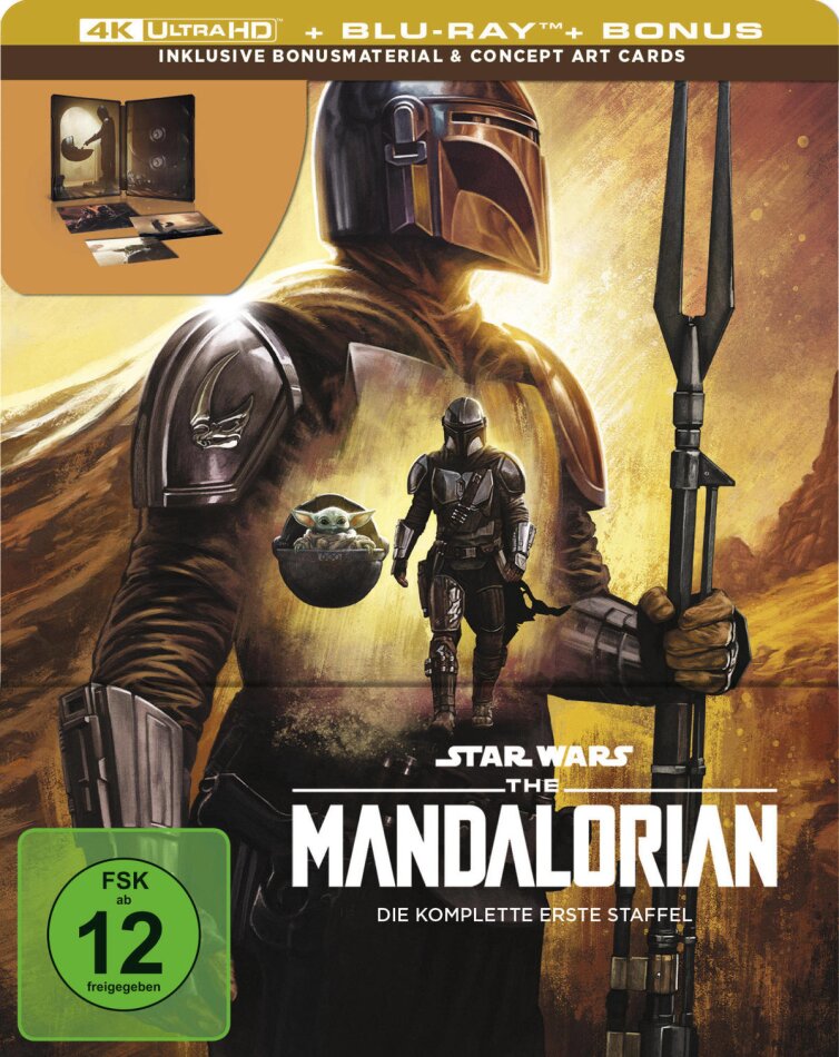 The Mandalorian - Staffel 1 Limited Collector's Edition, Steelbook, 2 4K Ultra HDs + 2 Blu-rays