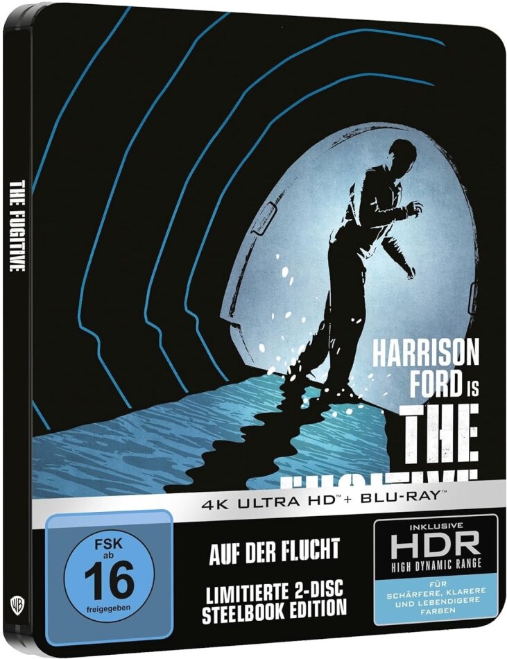 The Fugitive - Auf der Flucht (1993) Limited Edition, Steelbook, 4K Ultra HD + Blu-ray