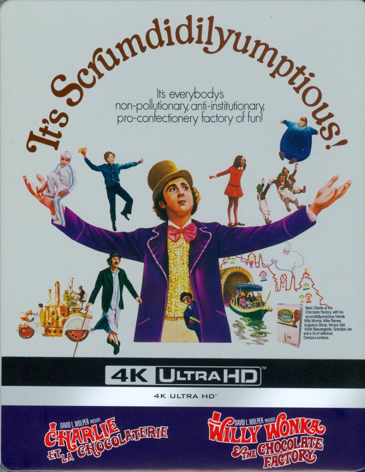 Willy Wonka & the Chocolate Factory / Charlie et la chocolaterie (1971) Limited Edition, Steelbook, 4K Ultra HD + Blu-ray