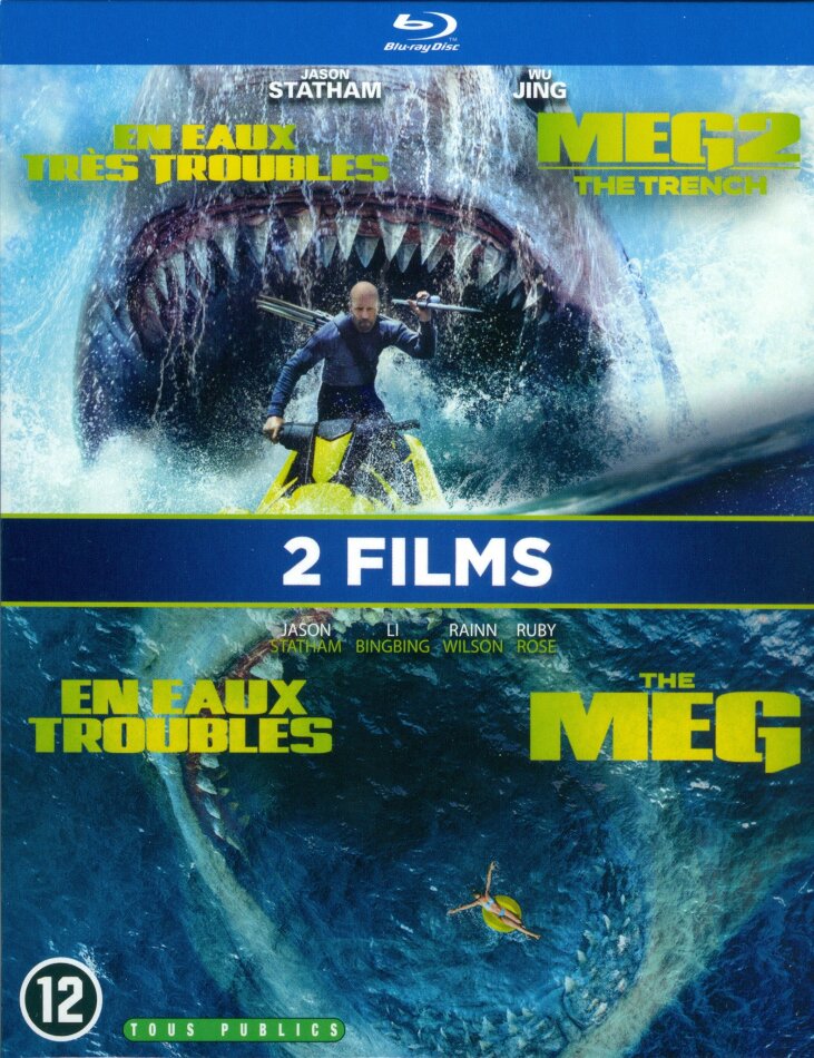 En eaux très troubles - Meg 2: The Trench (2023) / En eaux troubles - The Meg (2018) - 2 Films 2 Blu-ray