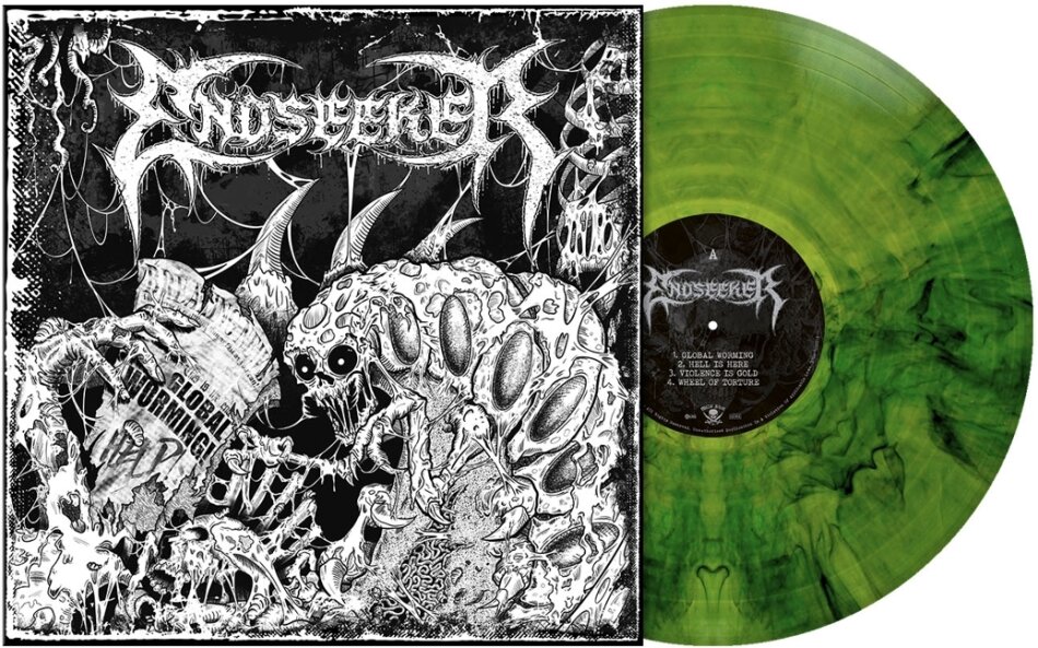 Endseeker - Global Worming Gatefold, Green/Black Marbled Vinyl, LP + Digital Copy
