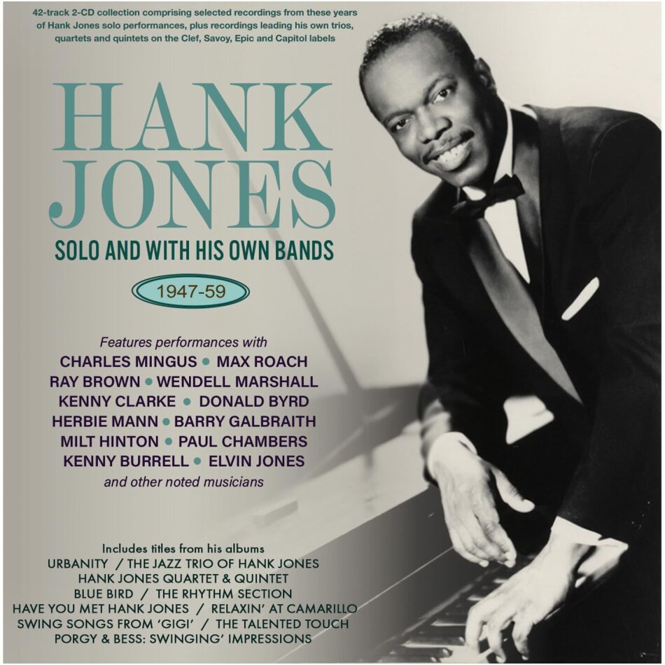 Hank Jones - Solo & With His Own Bands 1947-59 2 CDs