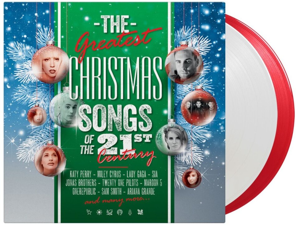 Greatest Christmas Songs Of 21st Century 2023 Reissue, Music On Vinyl, White/Red Vinyl, 2 LPs