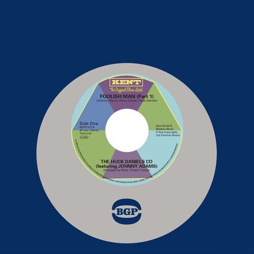 Huck Co Daniels & Johnny Adams - Foolish Man (Part 1) / Foolish Man (Part 2) 7" Single