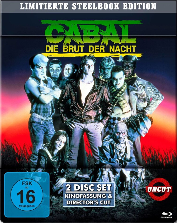 Cabal - Die Brut der Nacht (1990) Director's Cut, Cinema Version, Limited Special Edition, Steelbook, 2 Blu-rays