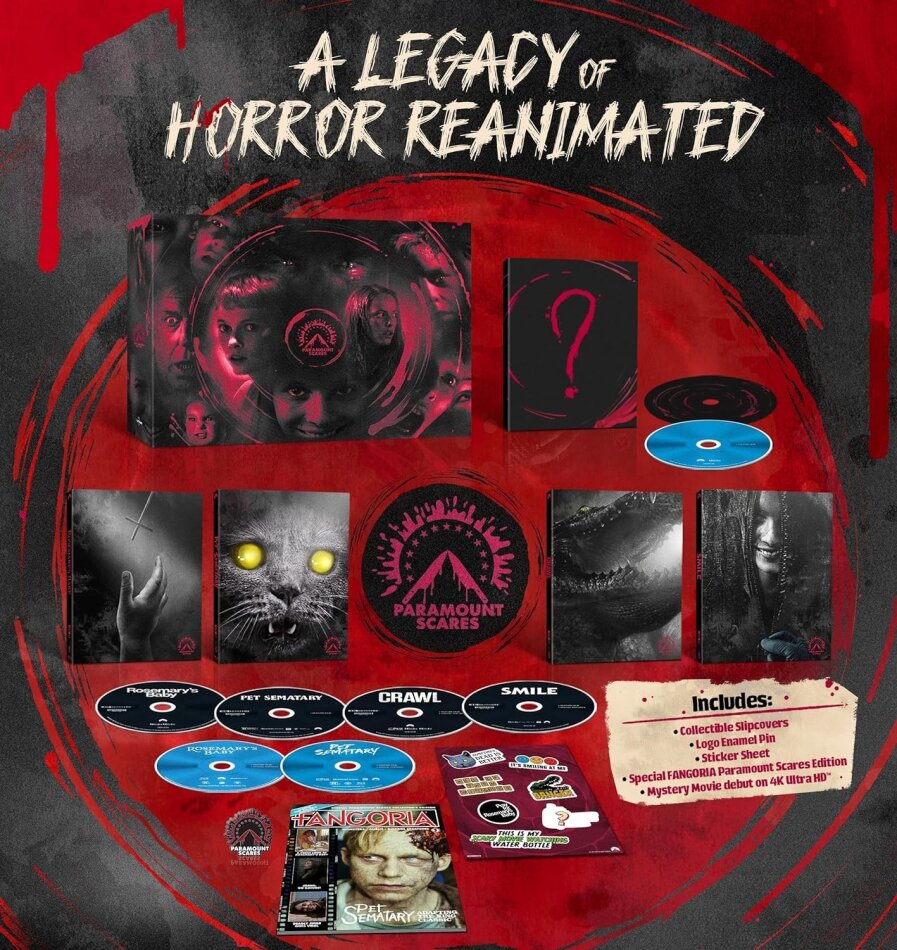 Paramount Scares - Vol. 1 Limited Collector's Edition, 5 4K Ultra HDs + 3 Blu-rays