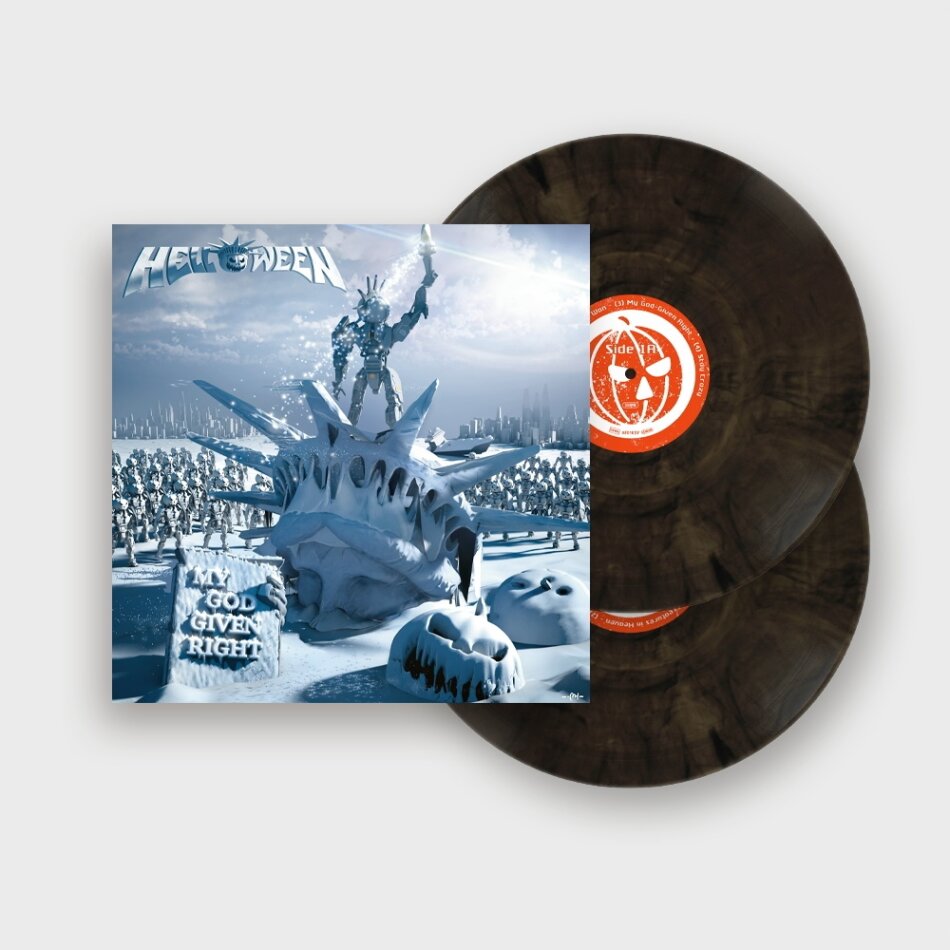 Helloween - My God Given Right 2023 Reissue, Atomic Fire Records, Clear/Black Marbled Vinyl, 2 LPs