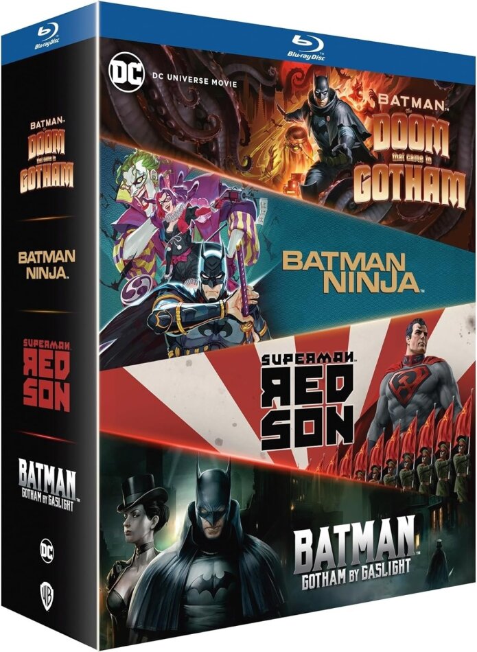 Batman - The Doom that came in Gotham / Batman Ninja / Superman - Red Son / Batman - Gotham by Gaslight 4 Blu-rays