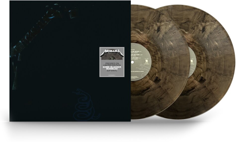 Metallica - --- 2024 Reissue, 2021 Remaster, Clear Black Marbled Vinyl, 2 LP