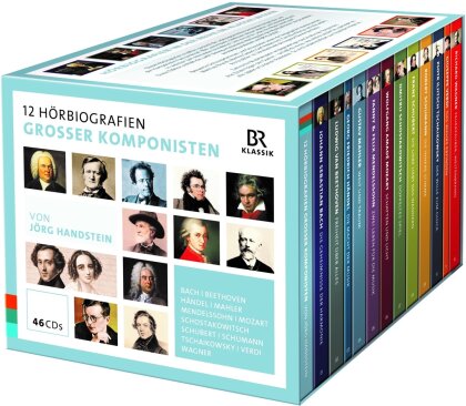 Udo Wachtveitl & Jörg Handstein - 12 Audio Biographies Of Great Composers (46 CDs)