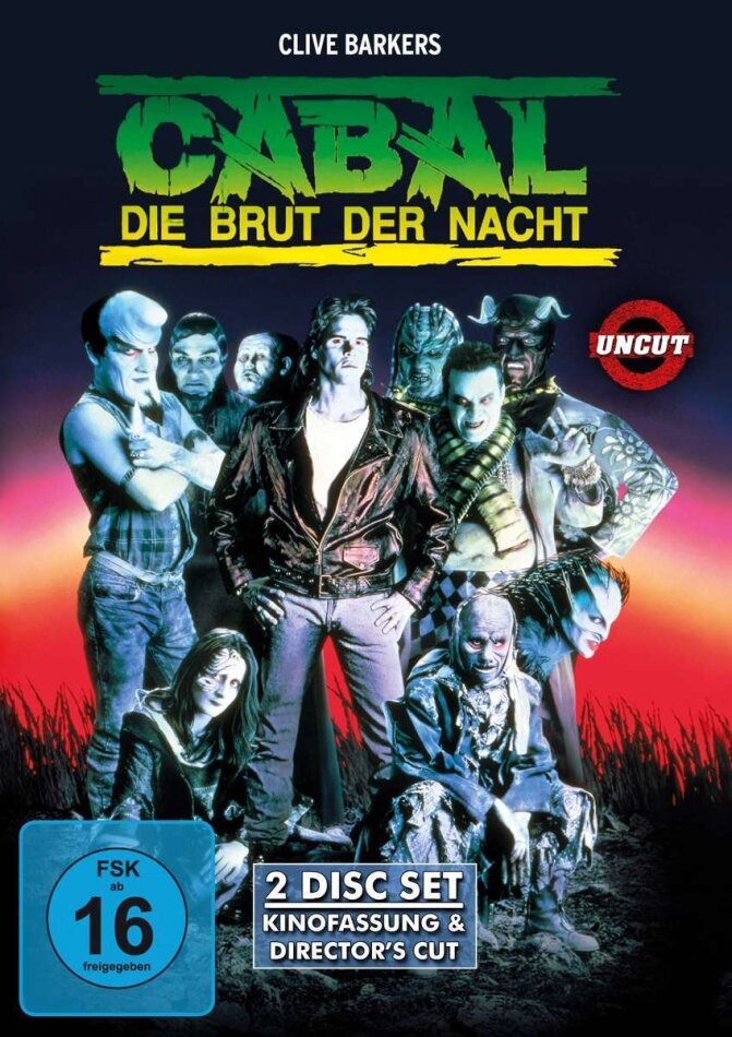 Cabal - Die Brut der Nacht (1990) Director's Cut, Cinema Version, Special Edition, Uncut, 2 DVDs