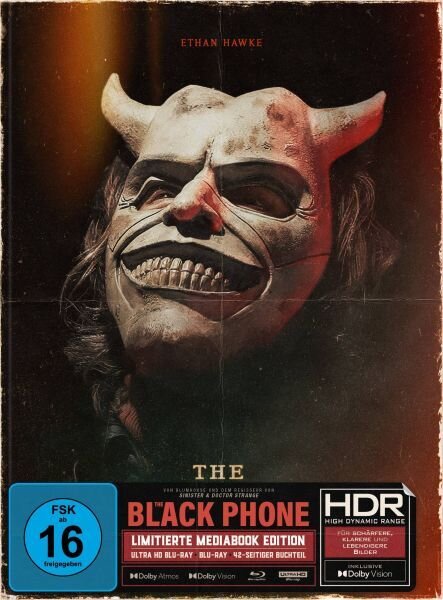 The Black Phone (2021) Cover C, Limited Edition, Mediabook, 4K Ultra HD + Blu-ray