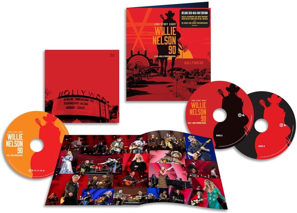 Willie Nelson - Long Story Short: Willie Nelson 90: Live At The Hollywood Bowl 2 CDs + Blu-ray