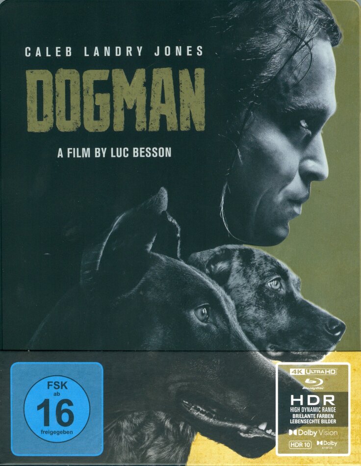 DogMan (2023) Limited Edition, Steelbook, 4K Ultra HD + Blu-ray