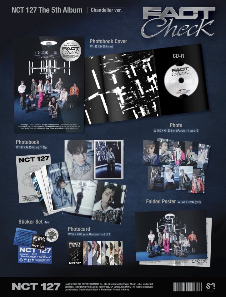 Nct 127 (K-Pop) - The 5Th Album 'Fact Check CD Chandelier Version