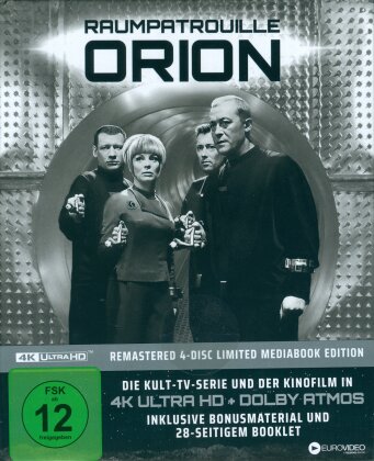 Raumpatrouille Orion (Limited Edition, Mediabook, Remastered, Restaurierte Fassung, 4 4K Ultra HDs)