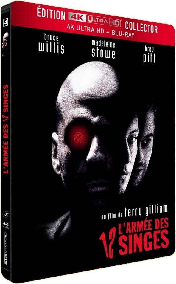 L'armée des 12 singes (1995) Collector's Edition, Steelbook, 4K Ultra HD + Blu-ray