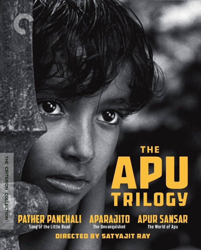The Apu Trilogy - Pather Panchali - Song of the Little Road (1955) / Aparajito - The Unvanquished (1956) / Apur Sansar - The World of Apu (1959) b/w, Criterion Collection, Restored, 3 4K Ultra HDs + 3 Blu-rays