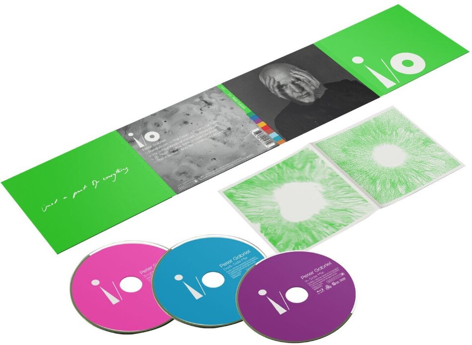 Peter Gabriel - I/O - + Bluray-Audio! CD 1: Bright-Side Mix, CD 2: Dark-Side Mix, Bluray In-Side Mix Dolby Atmos, Blue & Pink CD, Purple Bluray, 2 CDs + Blu-ray