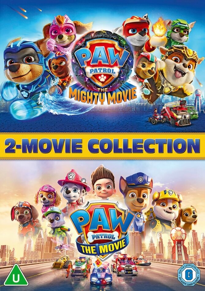 PAW Patrol: The Movie (2021) / PAW Patrol: The Mighty Movie (2023) - 2-Movie Collection 2 DVDs