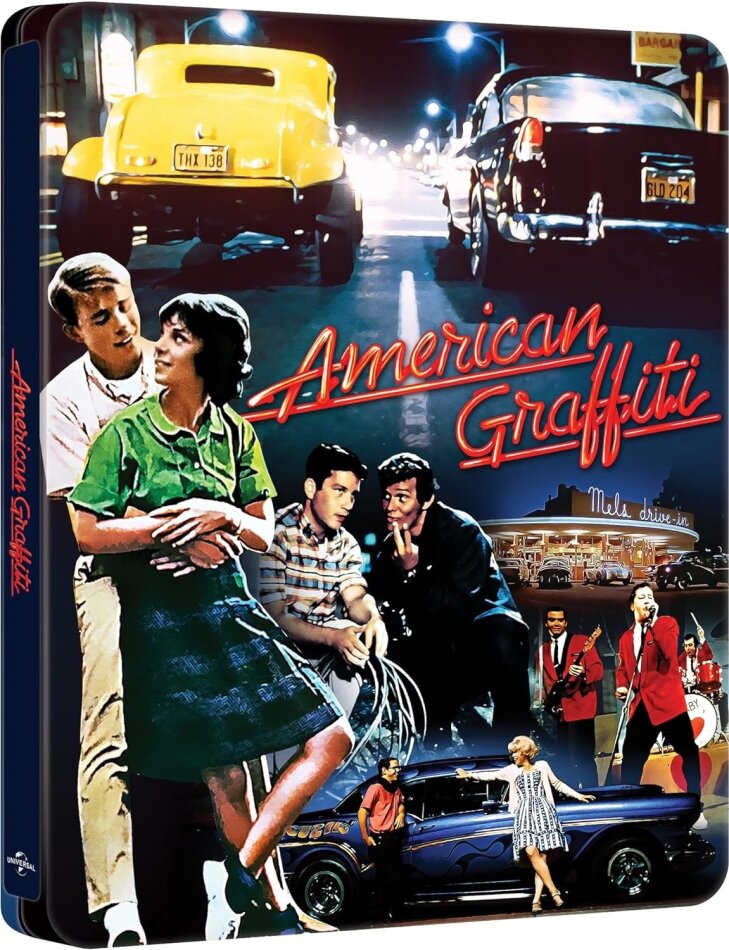 American Graffiti (1973) 50th Anniversary Limited Edition, Steelbook, 4K Ultra HD + Blu-ray
