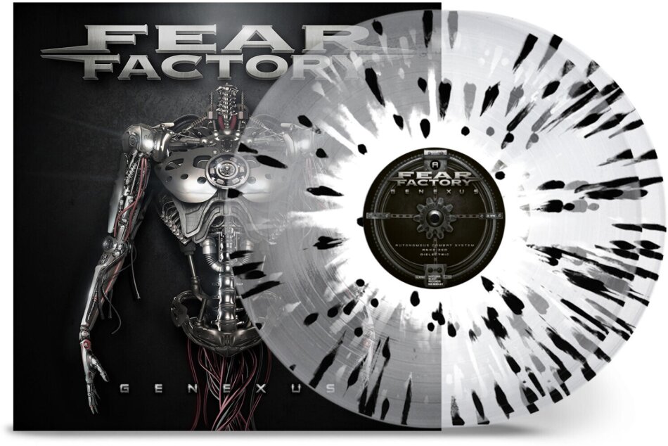 Fear Factory - Genexus 2023 Reissue, Nuclear Blast, Limited Edition, Crystal Clear-Black White Splatter, 2 LPs