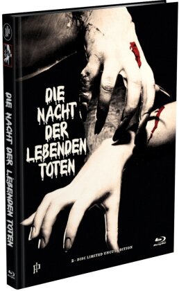 Die Nacht der lebenden Toten (1968) (Cover G1, Edizione Limitata, Mediabook, Uncut, Blu-ray + DVD)