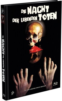 Die Nacht der lebenden Toten (1968) (Cover I1, Edizione Limitata, Mediabook, Uncut, Blu-ray + DVD)