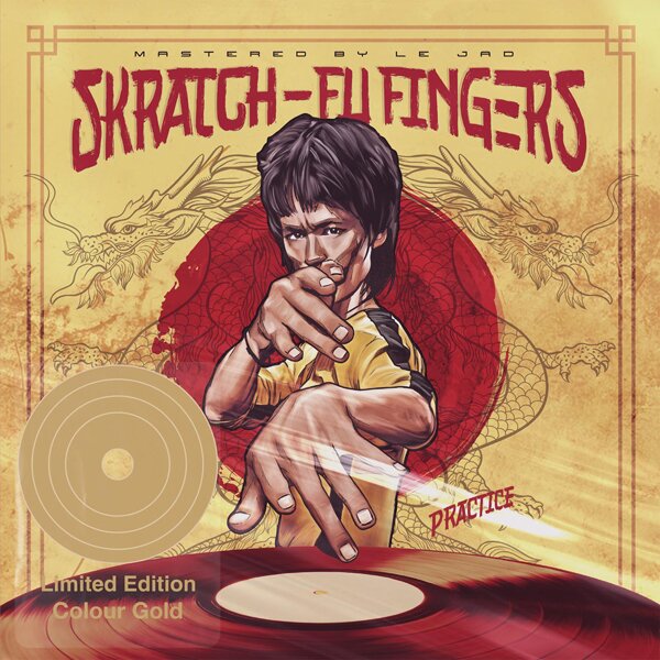 DJ T-Kut - Skratch Fu-Fingers Practice Gold Vinyl, 7" Single