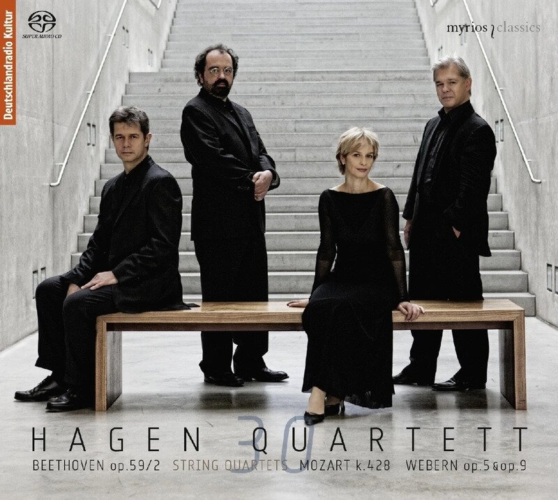 Hagen Quartett, Ludwig van Beethoven (1770-1827), Wolfgang Amadeus Mozart (1756-1791) & Anton von Webern (1883-1945) - Hagen Quartett 30 2023 Reissue