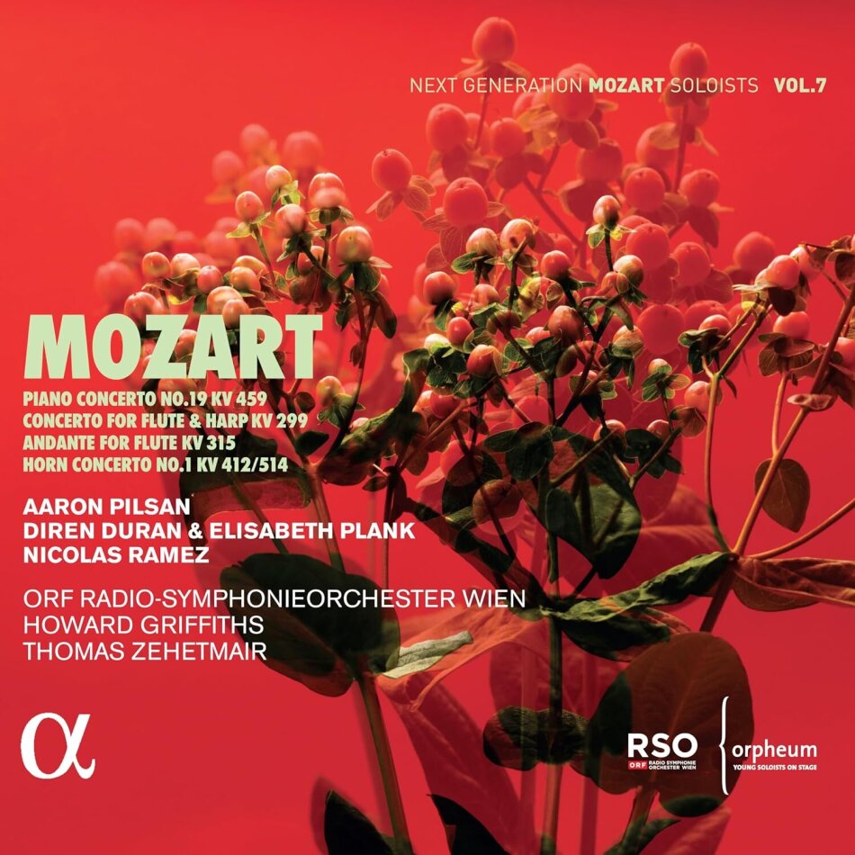 ORF Radio-Symphonieorchester Wien, Wolfgang Amadeus Mozart (1756-1791), Howard Griffiths, Thomas Zehetmair, … - Piano Concerto No. 19 Kv 459 / Concerto For Flute & Harp Kv 299