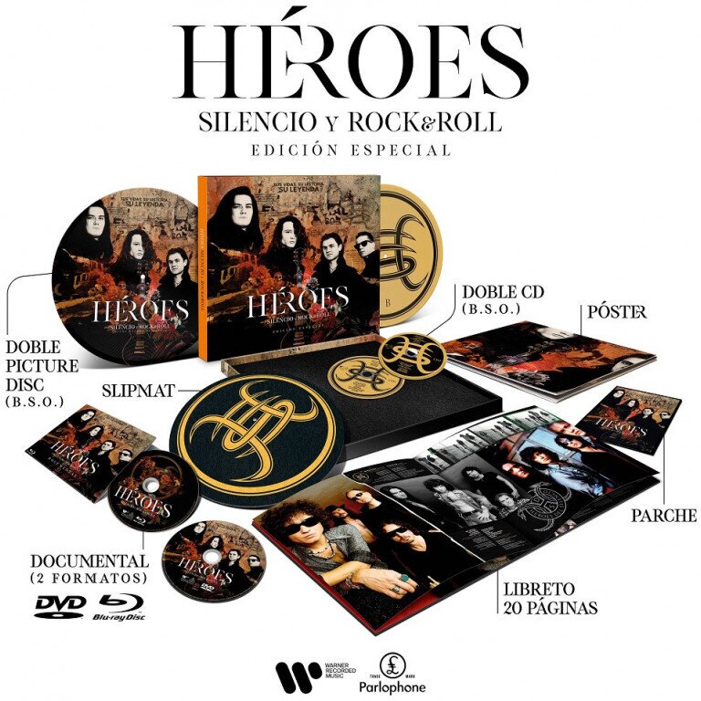 Heroes Del Silencio - Heroes: Silencio Y Rock & Roll Limited Edition, Picture Disc, 2 LPs + 2 CDs + DVD + Blu-ray
