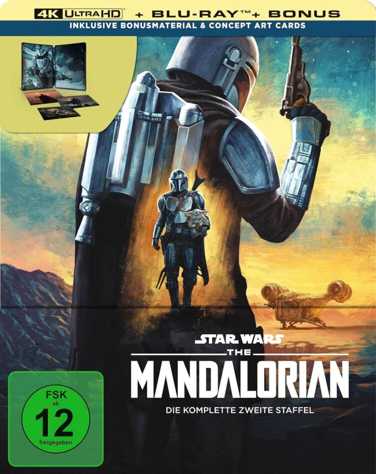 The Mandalorian - Staffel 2 Limited Collector's Edition, Steelbook, 2 4K Ultra HDs + 2 Blu-rays
