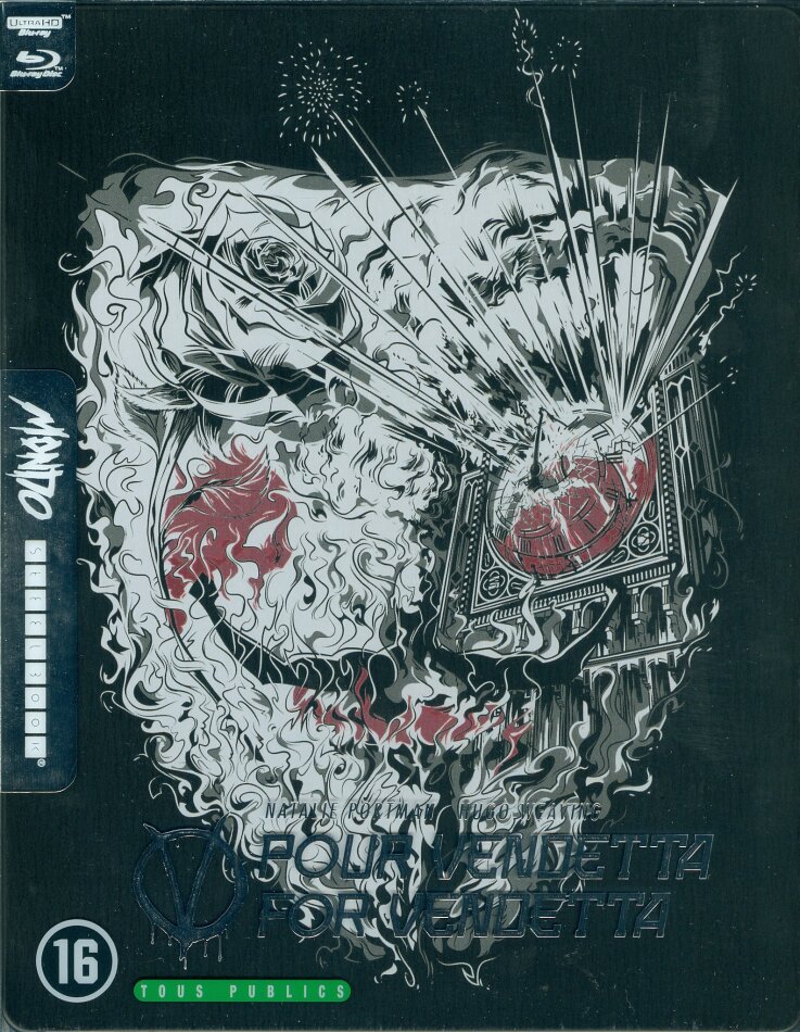 V pour Vendetta / V for Vendetta (2005) Mondo, Limited Edition, Steelbook, 4K Ultra HD + Blu-ray