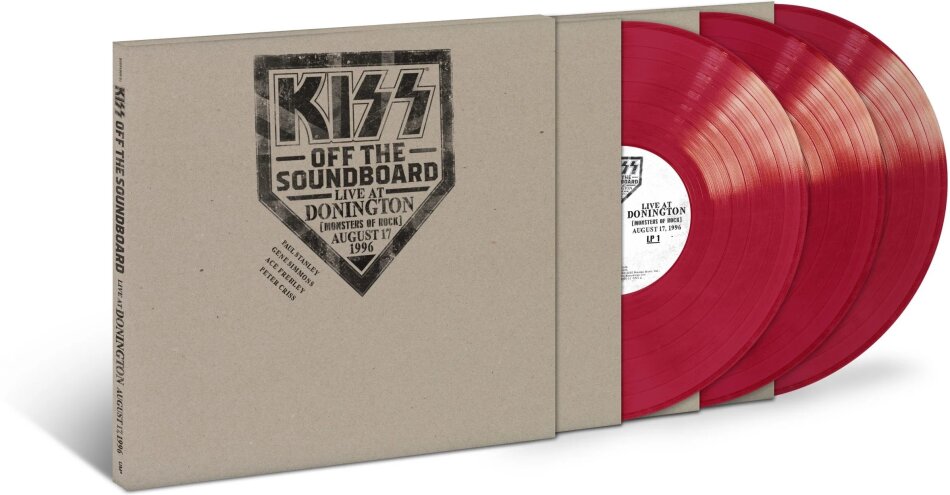 Kiss - Kiss Off The Sound: Live At Donington Limited Edition, Red Vinyl, 3 LPs