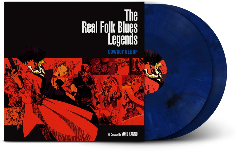 The Seatbelts - Cowboy Bebop: The Real Folk Blues Legends Dark Blue Marbled Vinyl, 2 LPs