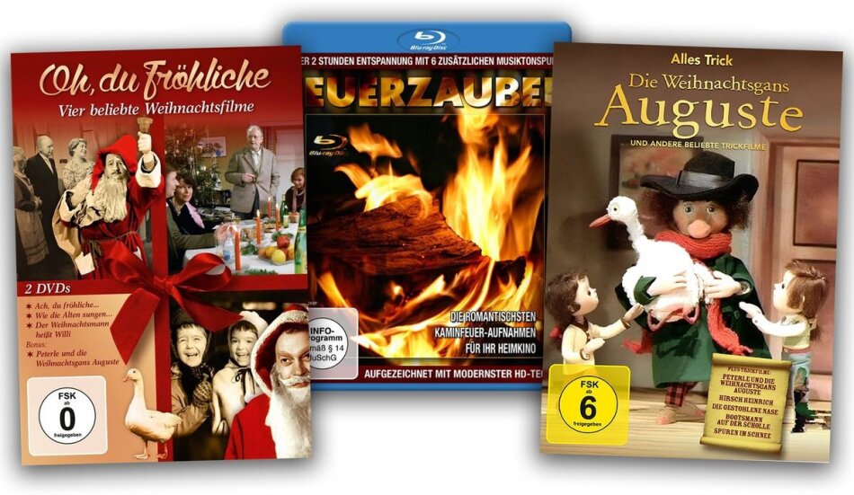 Oh, du Fröhliche... / Die Weihnachtsgans Auguste / Feuerzauber - Weihnachts-Special Blu-ray + 3 DVD