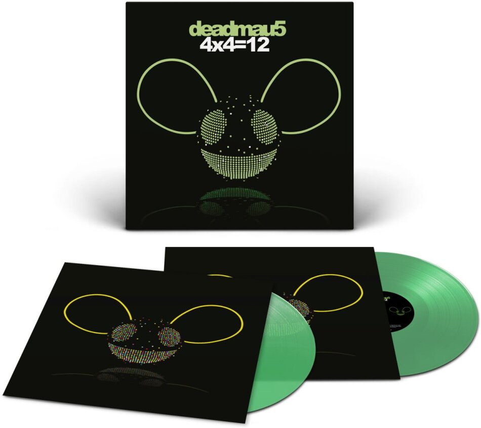 Deadmau5 - 4x4=12 2024 Reissue, Virgin Records, Limited Edition, Transparent Green Vinyl, 2 LPs