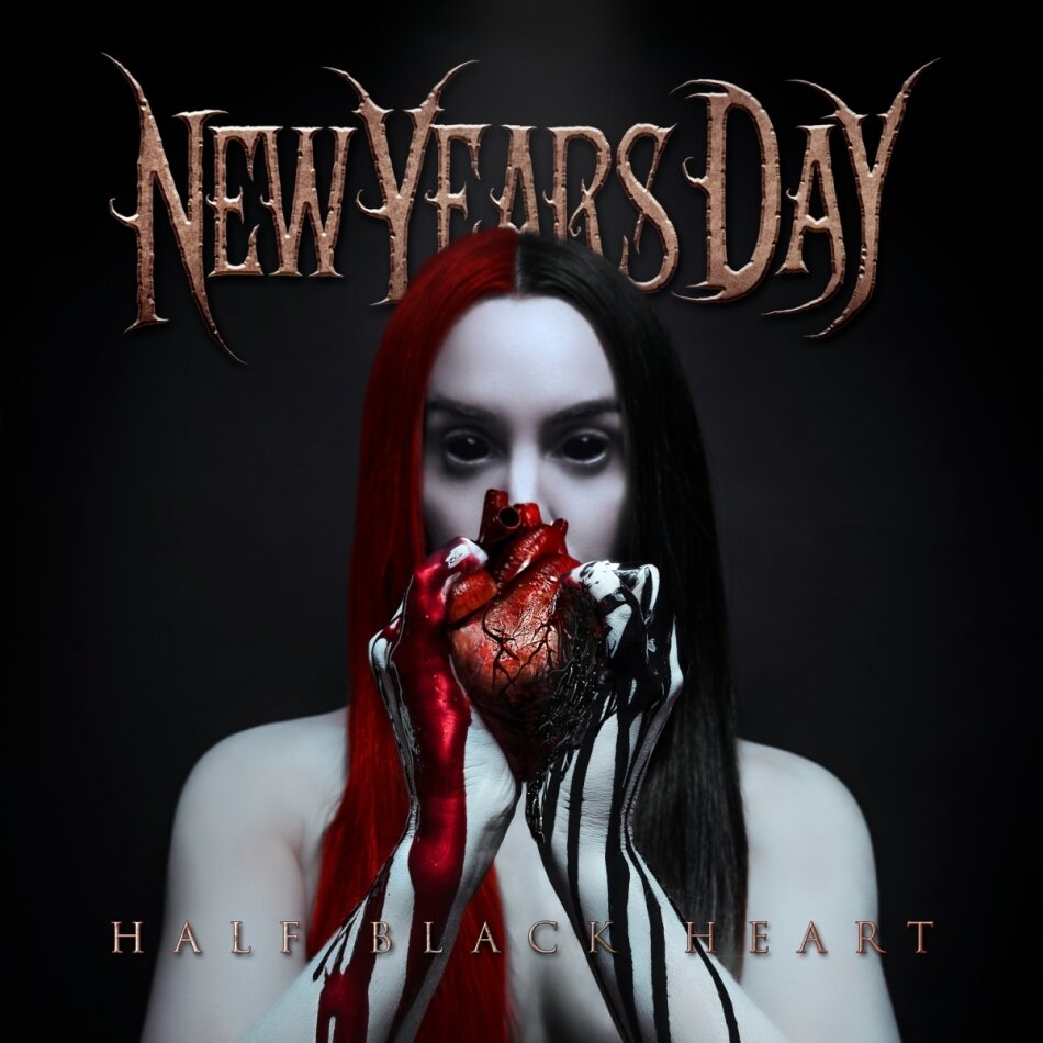 New Years Day - Half Black Heart Jewel Case