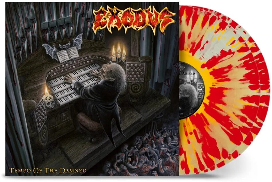 Exodus - Tempo Of The Damned 2024 Reissue, Nuclear Blast, Limited Edition, Natural Yellow Red Splatter Vinyl, 2 LPs