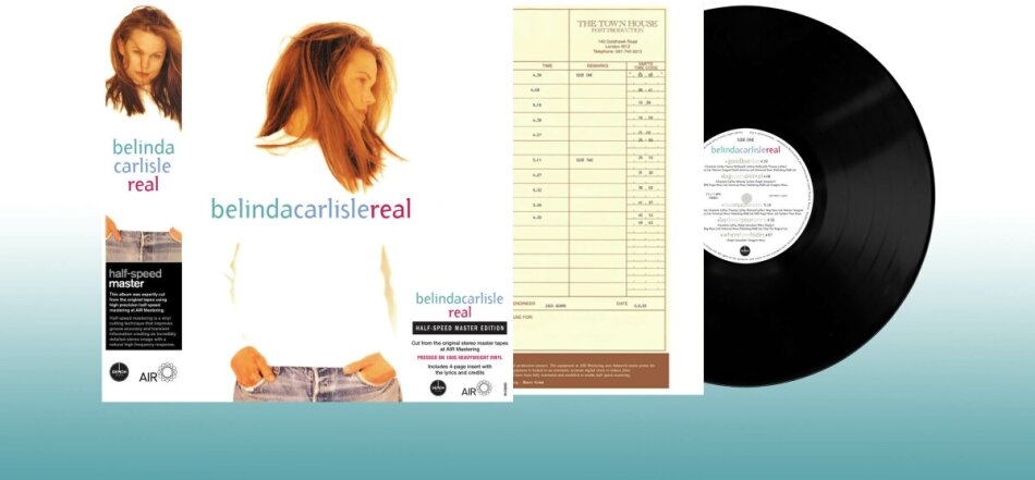 Belinda Carlisle - Real 2024 Reissue, Black Vinyl, Half Speed Mastering, Demon Records, LP