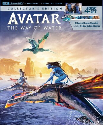 Avatar: The Way of Water - Avatar 2 (2022) (Schuber, Digipack, Collector's Edition, 4K Ultra HD + 3 Blu-rays)