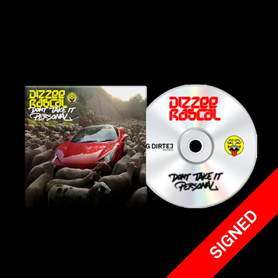 Dizzee Rascal - Don't Take It Personal Signed Postcard, Deluxe Edition, Limited Edition