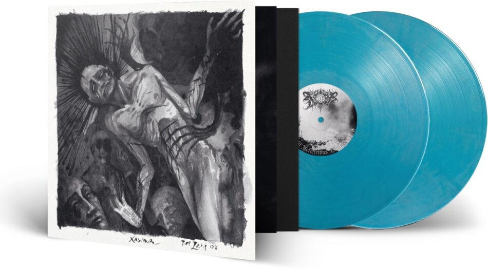 Xasthur - All Reflections Drained 2024 Reissue, Limited Edition, Silver/Blue Marble Vinyl, 2 LPs