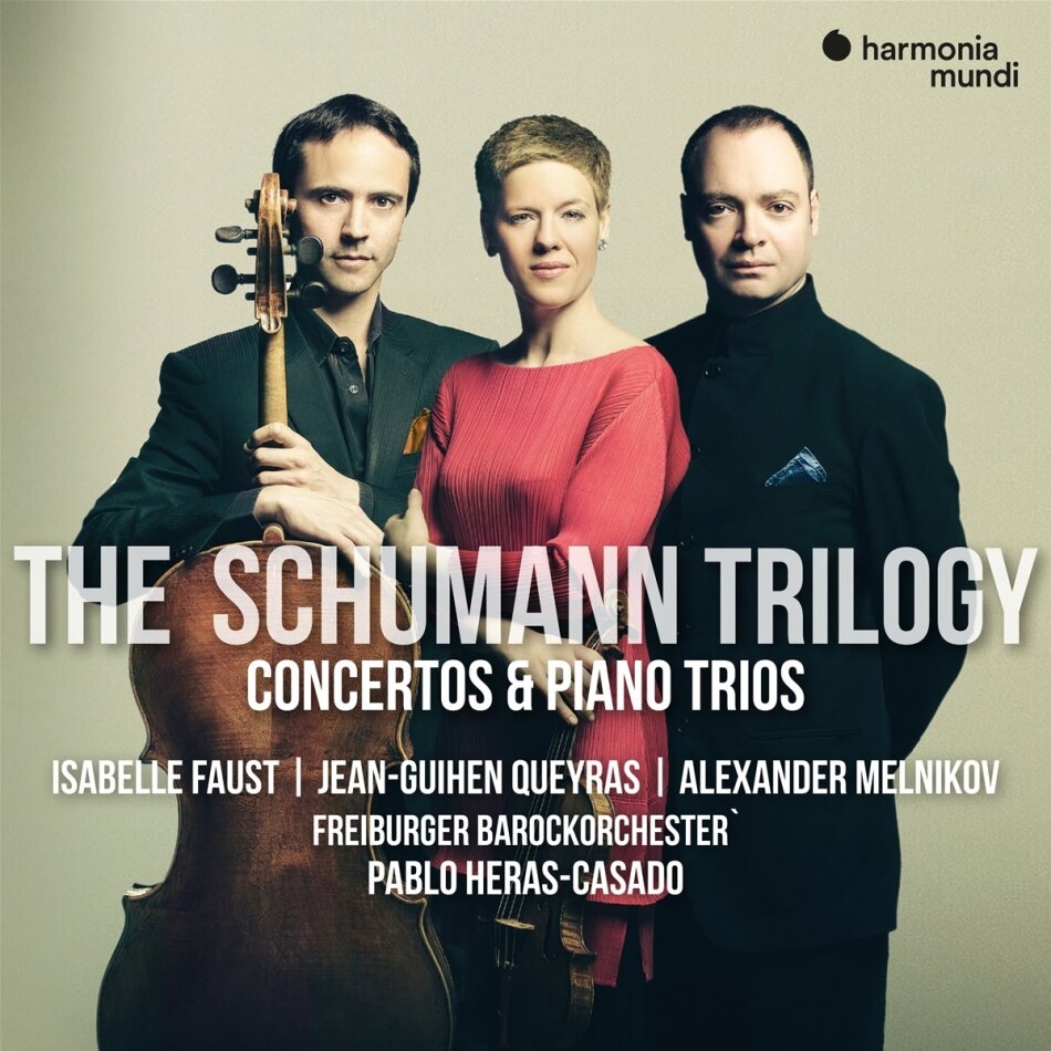 Robert Schumann (1810-1856), Pablo Heras-Casado, Isabelle Faust, Jean-Guihen Queyras, … - The Schumann Trilogy 3 CDs