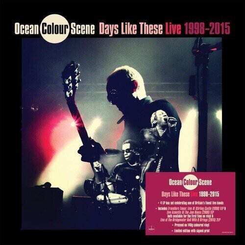 Ocean Colour Scene - Days Like These: Live 1998-2015 Autographed Print, Limited Edition, 4 LPs