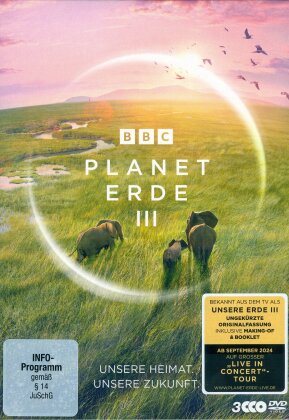 Planet Erde 3 - Unsere Heimat. Unsere Zukunft. (BBC, Custodia, Uncut, 3 DVD)
